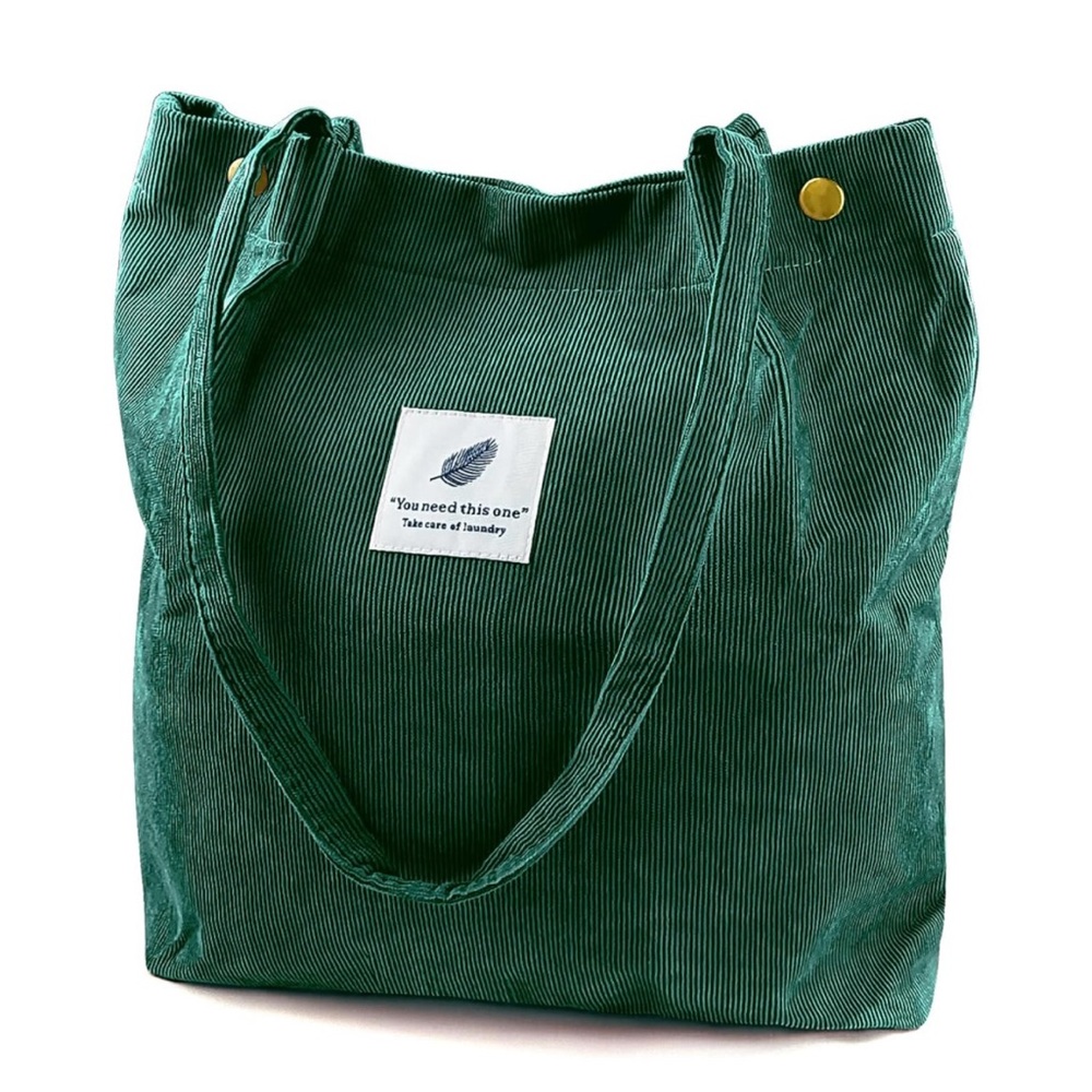 New Corduroy Shoulder Tote Bag